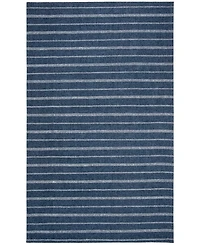 Lauren Ralph Lauren Miles Stripe LRL6400D Navy 5' X 8' Area Rug