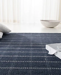 Lauren Ralph Lauren Tamworth Check LRL6450D Navy 4' X 6' Area Rug