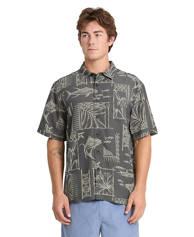 Quiksilver Waterman Men's Short -Sleeve Paradise Bay Shirt