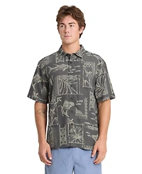 Quiksilver Waterman Men's Short -Sleeve Paradise Bay Shirt