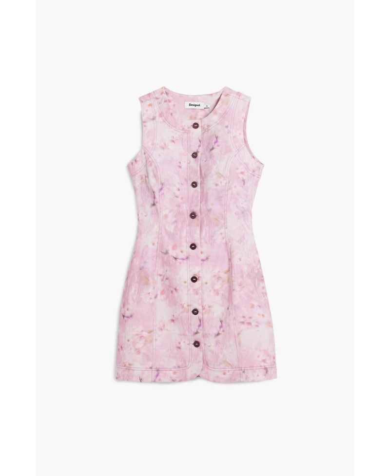 Desigual Women's Short dress with buttons