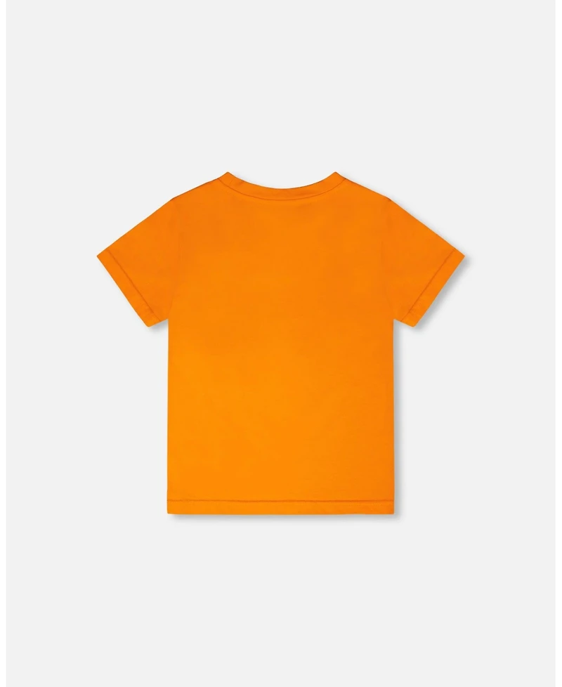 Deux par Deux Little Boys ganic Cotton Jersey T-Shirt with Bmx Print