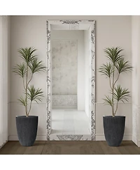 LuxenHome 2-Piece Tall Tapered Round Plastic Planters Set