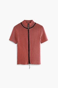 Desigual Women's Iridescent T-shirt Zipper