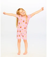 Deux par Deux Little Girls Cotton Two-Piece Pyjama Set