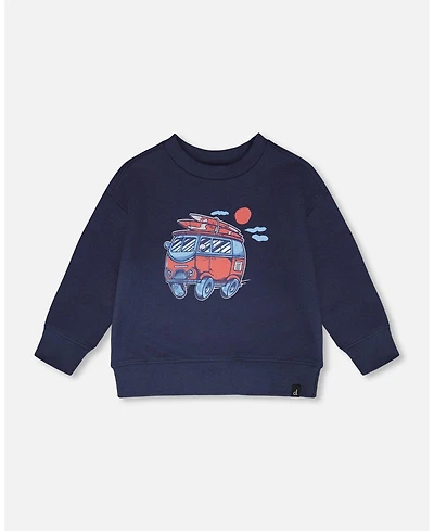 Deux par Deux Little Boys French Terry Sweatshirt