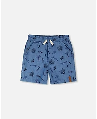 Deux par Deux Little Boys Chambray Shorts