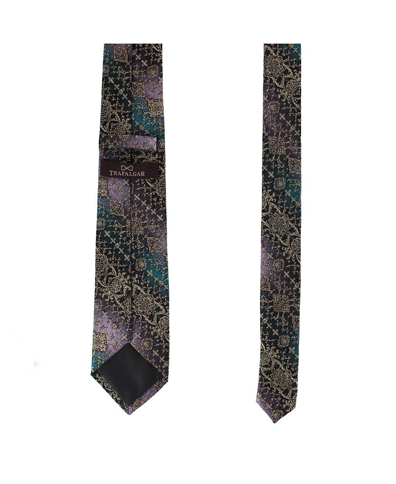 Trafalgar Men's The Spellbound Brocade Novelty Silk Necktie