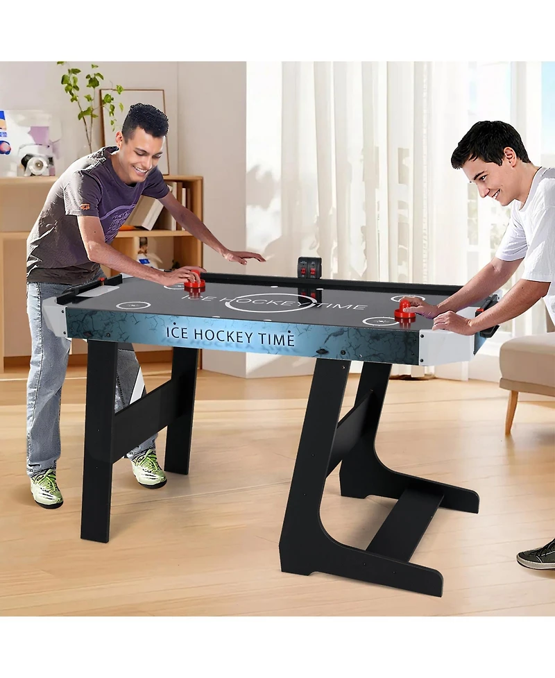 Slickblue Air Hockey Table with Led Scoreboard and Powerful Motor