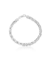 The Lovery Braided Herringbone Bracelet Sterling Silver