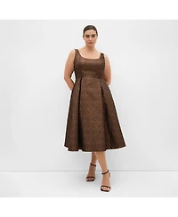 City Chic Women's Rosella Jacquard Midi Dress