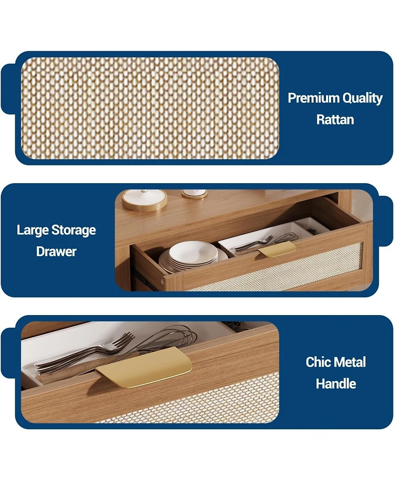 gaomon Sideboard Buffet Cabinet with Storage