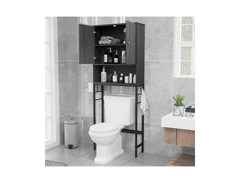 Slickblue Over the Toilet Storage Cabinet with 2 Doors and Shelf