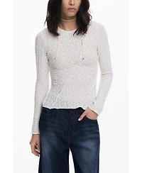 Desigual Women's T-shirt with cross seams