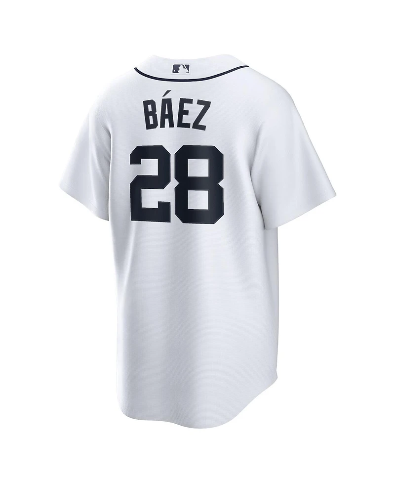 Nike Men's Javier Baez White Detroit Tigers Home Replica Player Jersey