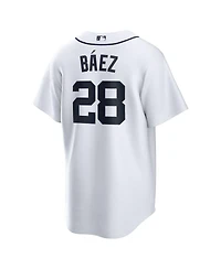 Nike Men's Javier Baez White Detroit Tigers Home Replica Player Jersey
