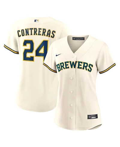 Nike Women's William Contreras Cream Milwaukee Brewers Home Replica Jersey