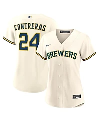 Nike Women's William Contreras Cream Milwaukee Brewers Home Replica Jersey
