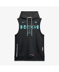 Nike Men's Black Arizona Diamondbacks Authentic Collection Standard Issue Dri-fit Sleeveless Hoodie