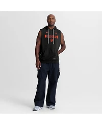 Nike Men's Black Baltimore Orioles Authentic Collection Standard Issue Dri-fit Sleeveless Hoodie