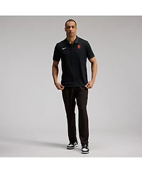 Nike Men's Black San Francisco Giants Authentic Collection Striped Victory Dri-fit Polo Shirt