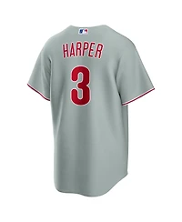 Nike Men's Bryce Harper Gray Philadelphia Phillies Road Replica Jersey