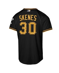 Nike Big Boys and Girls Paul Skenes Black Pittsburgh Pirates Alternate Stadium Jersey
