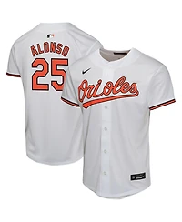 Nike Big Boys and Girls Pete Alonso White Baltimore Orioles Game Player Jersey