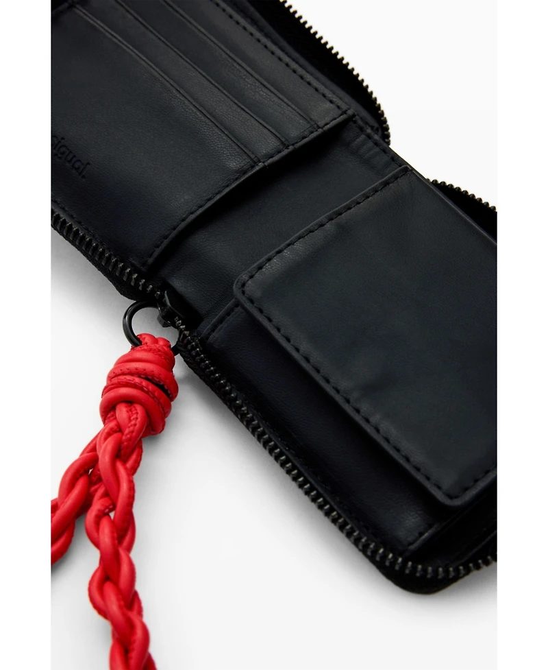 Desigual Women's Medium floral-texture wallet