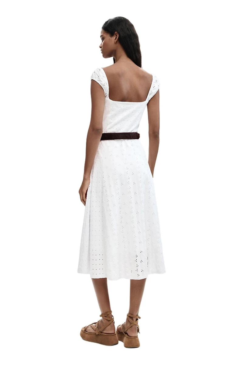 Desigual Women's Midi embroidered dress