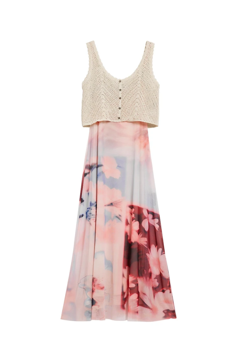 Desigual Women's Combined crochet dress