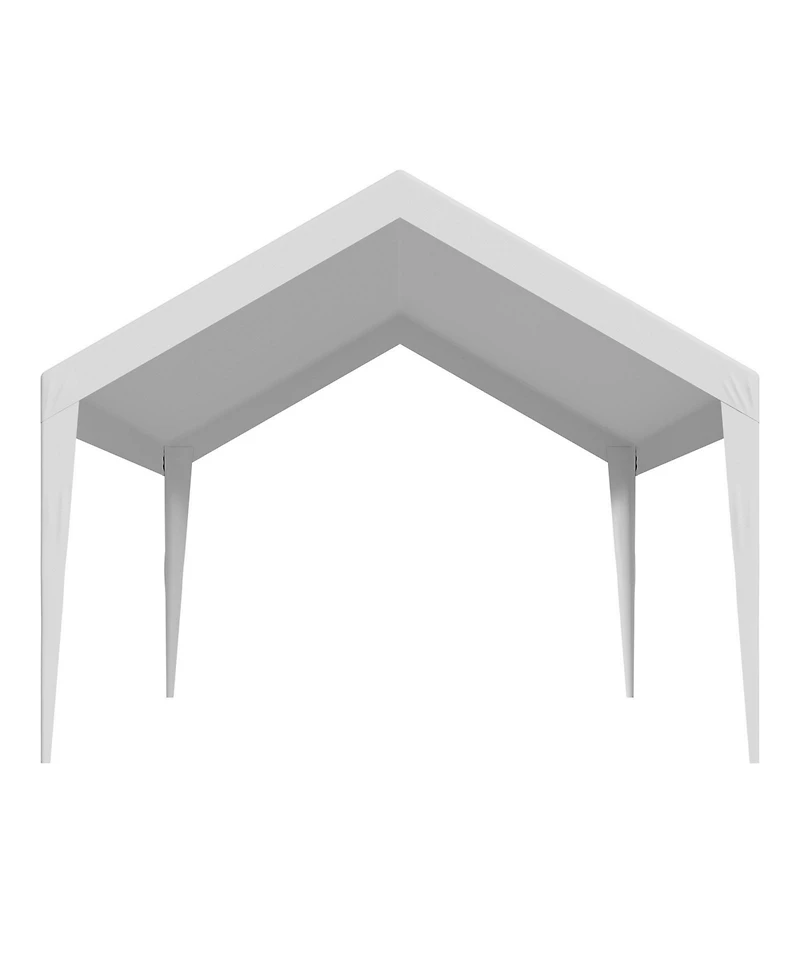 Sugift 12 x 20 ft Waterproof Carport Replacement Canopy Cover Car Shelter Tarp Frame Not Included