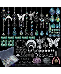 Gnuadz 400pcs Diy Suncatchers Kit Hummingbird Crystal Prism Rainbow Maker Window Decor