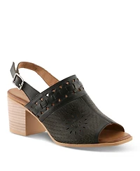 Spring Step Women s Sunela Slingback Sandal with Laser-cut Style and Comfort