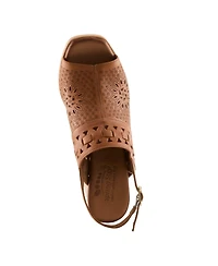Spring Step Women s Sunela Slingback Sandal with Laser-cut Style and Comfort