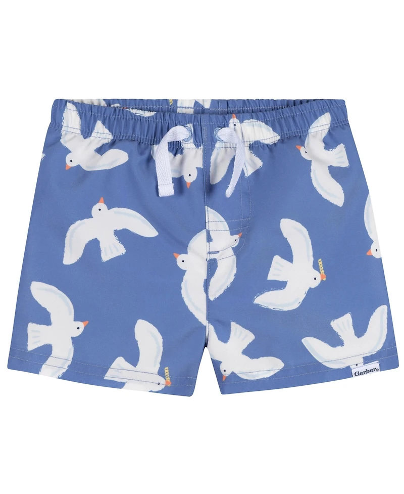Gerber Toddler Boys 2-Piece Rashguard and Trunks Set