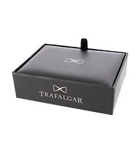 Trafalgar Men's Xaviar Ring Detailed Circular Cufflink Stud Set