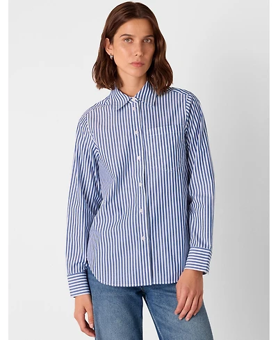 Whistles Women's Relaxed Fit Stripe Shirt