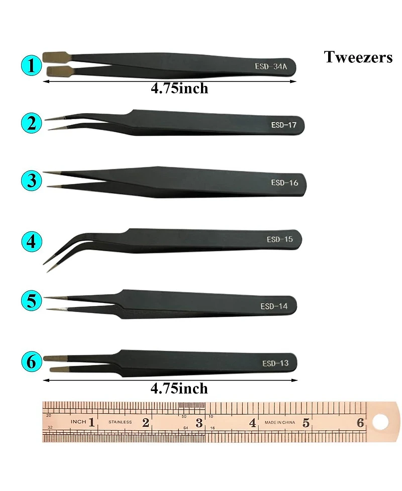 Gnuadz 32Pcs Model Diy Tool Kit Modeler Basic Craft Set Dollhouse Miniature Hobby Building Handmade Tools