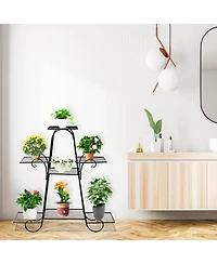 Sugift 7 Tier Metal Patio Plant Stand