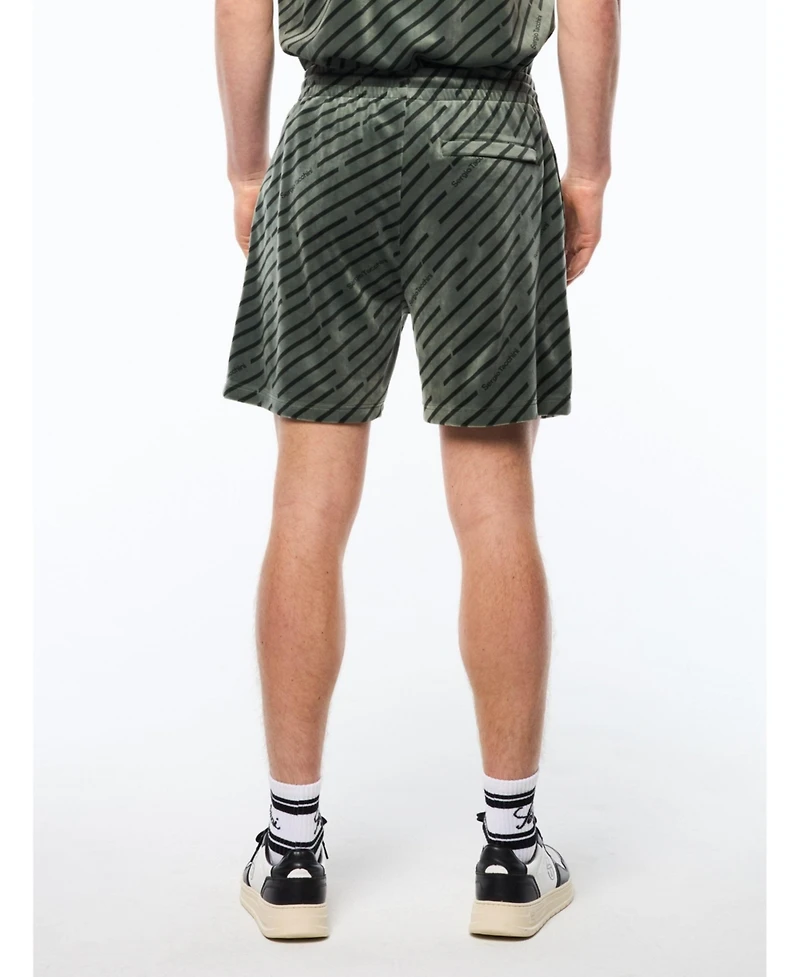 Sergio Tacchini Men's Obliquo Velour Short