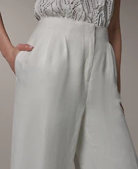 Donna Karan New York Women's Pleated Wide Leg Pants