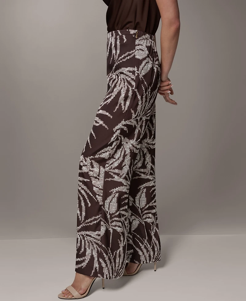Donna Karan New York Women's Printed Mid Rise Pants