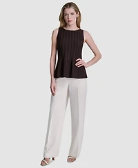 Dkny Women's Peplum Crew Neck Sweater