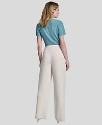 Dkny Women's Straight-Fit Pinstripe Trouser Pants