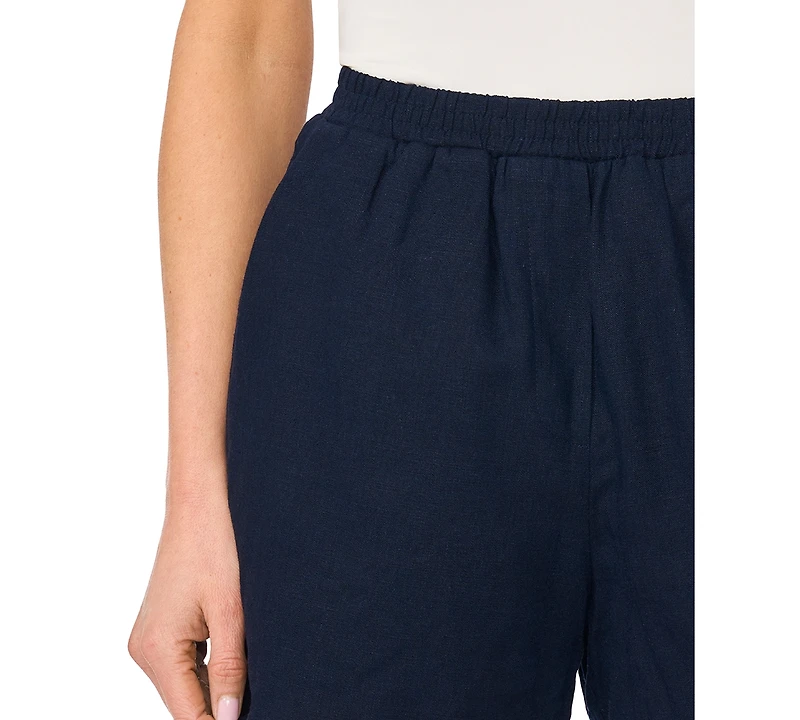 CeCe Women's Scallop Edge Pull-On Shorts