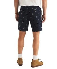 Nautica Men's Stretch-Cotton Twill Flat-Front Deck Shorts