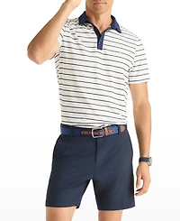 Nautica Men's Striped Moisture-Wicking Classic-Fit Polo Shirt