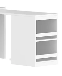 Streamdale Furniture 2-Door Wardrobe w/ Desk and Storage