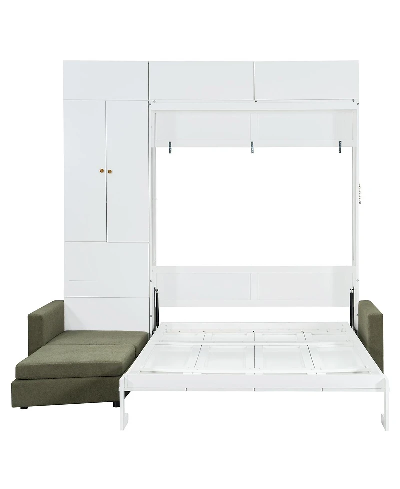 Streamdale Furniture Murphy Bed w/Sofa and Shelves